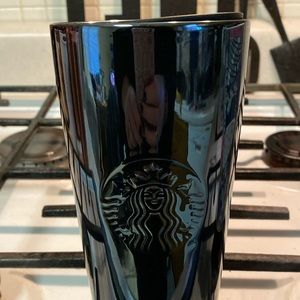 Starbucks High Gloss Black Tumbler Coffee Mug